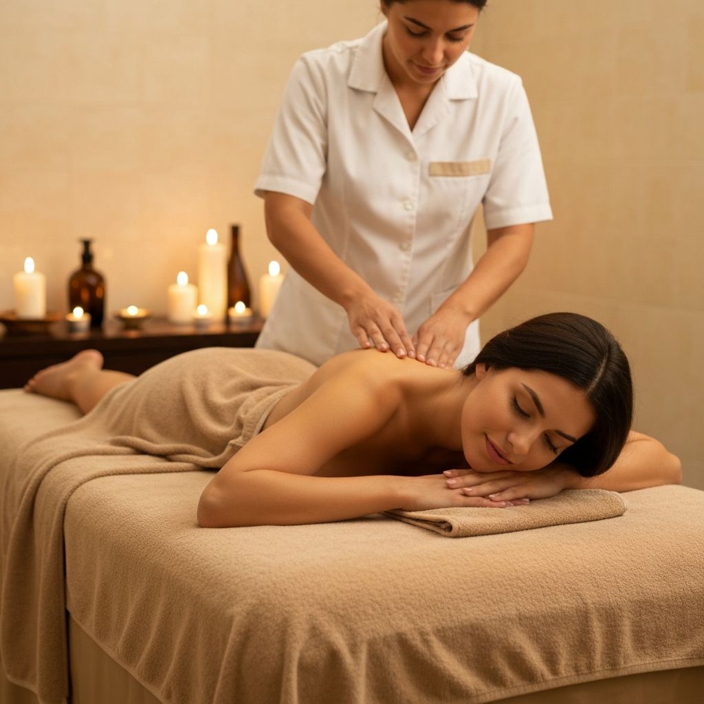 Professional massage therapy session